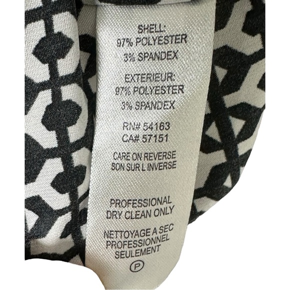 343 - BLACK & WHITE BLOUSE/TOP LARGE - Picture 12 of 15